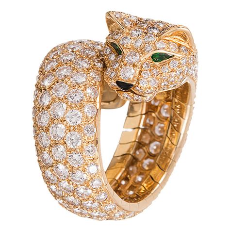 cartier panther head ring price|cartier panther ring cost.